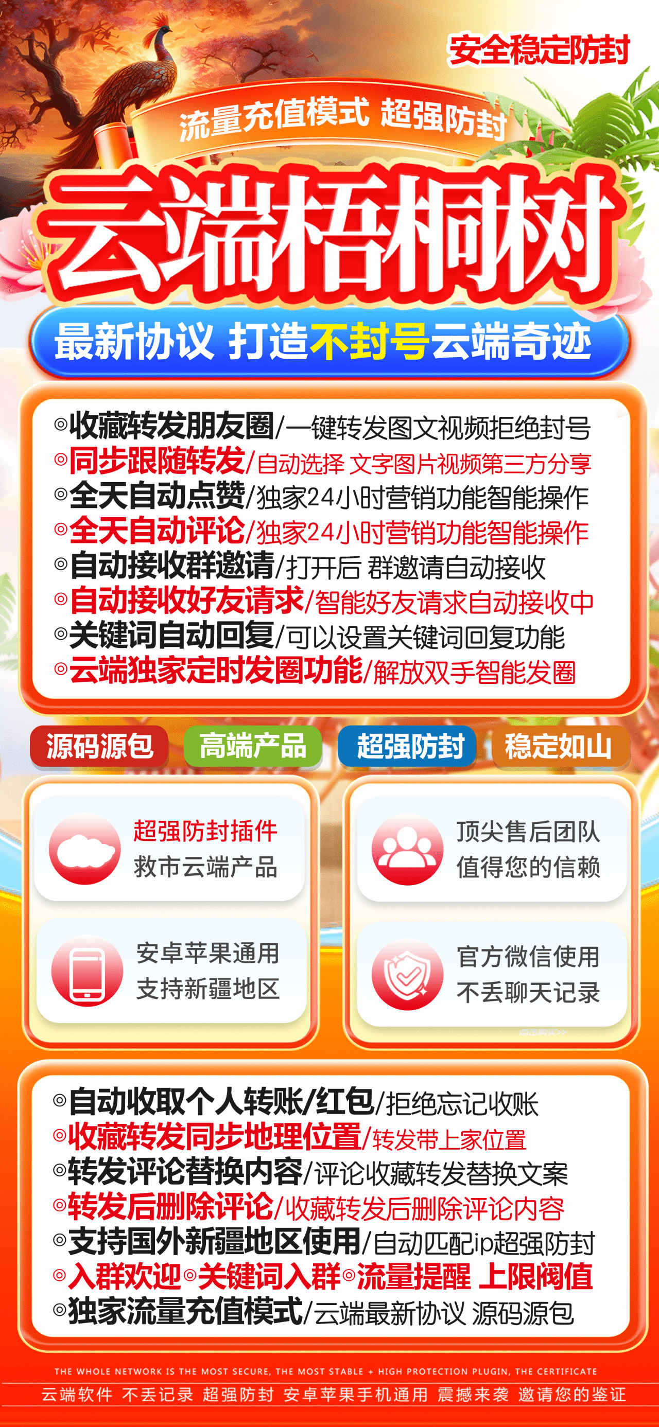 云端转发软件怎么用，梧桐树月卡季卡年卡（店主推荐）