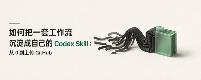 如何把一套工作流沉淀成自己的 Codex Skill:从 0 到上传 GitHub